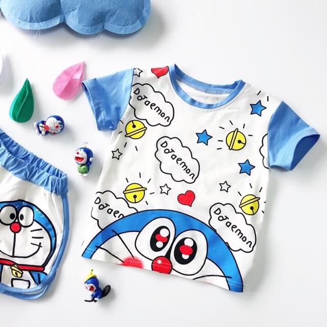 HOT | BỘ DORAEMON CUTE CHO BÉ 8-18KG SHOP BEECOW