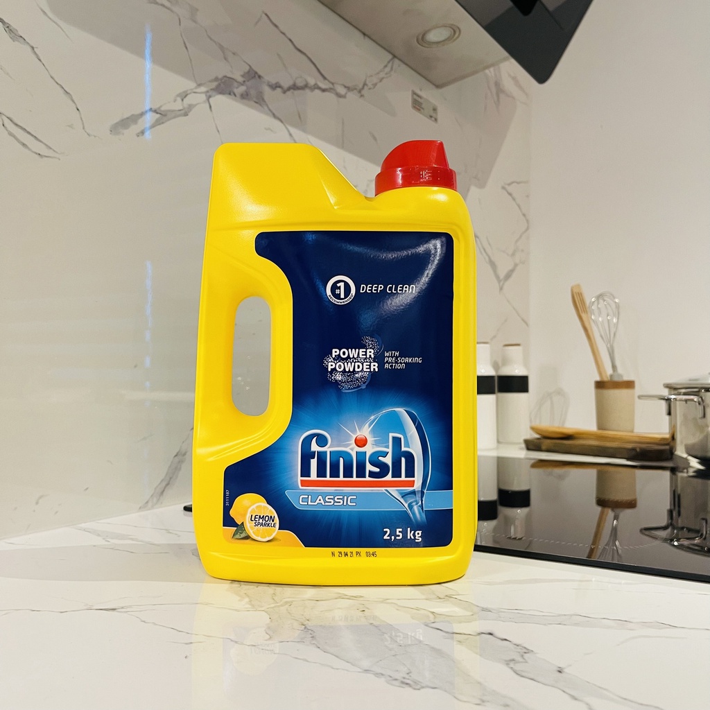 Bột rửa bát Finish 2.5kg nhập khẩu chính hãng