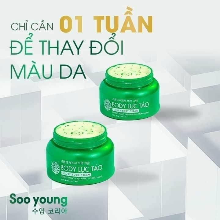 [CHÍNH HÃNG] Kem Body Lục Tảo Soo Young Hàn Quốc MT M12 Giúp Da Sáng Mịn Tự Nhiên