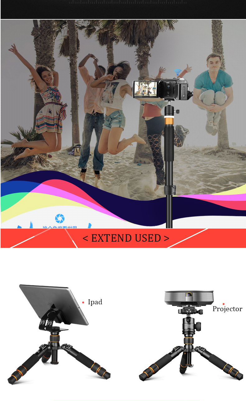 Chân máy ảnh Tripod Beike QZSD-166