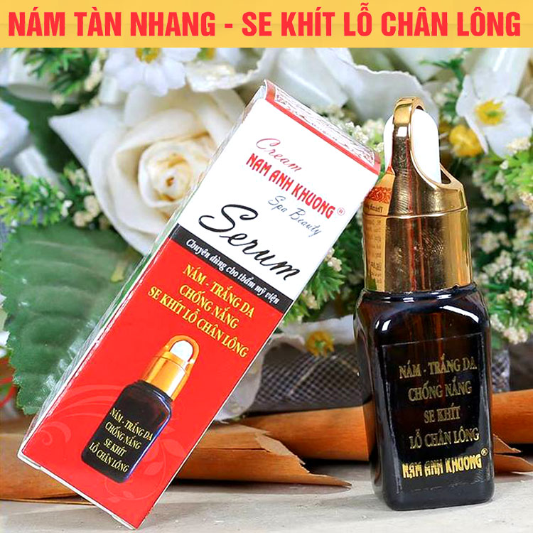 Serum nám tàn nhang đồi mồi dưỡng trắng tái tạo da Nam Anh Khương Spa 10ml