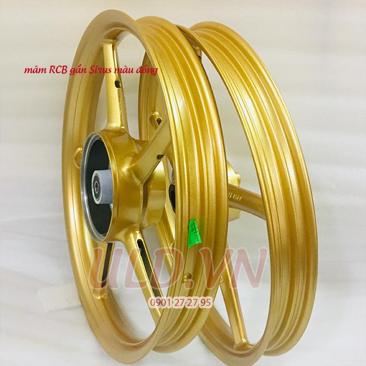 [HCM]mâm RCB zin gắn xe Sirus màu vàng đồng