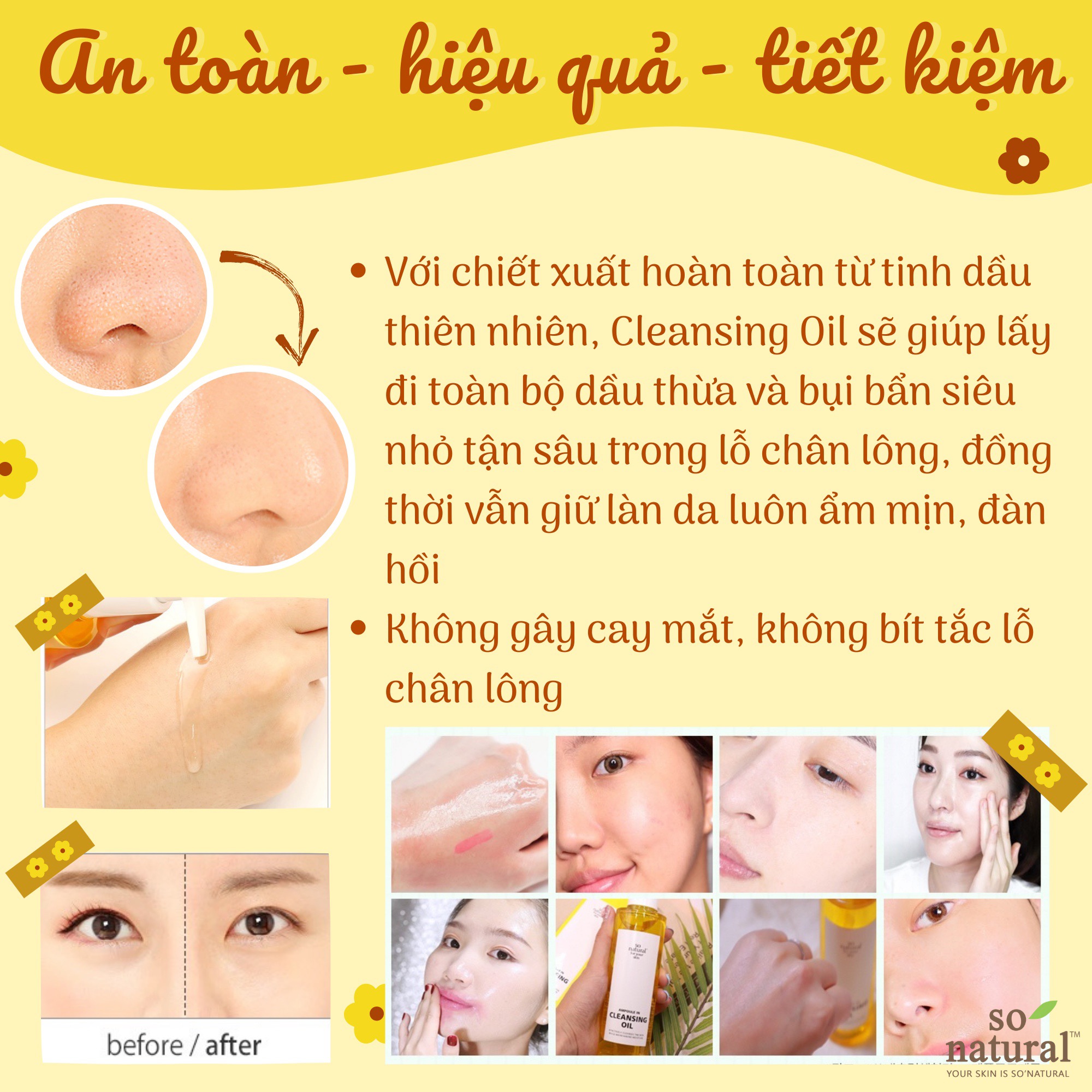 Dầu tẩy trang Cleansing Oil So Natural