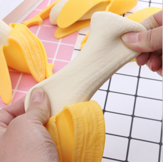 [Đồ Chơi Trẻ Em] Squishy trái chuối đồi chơi kéo dãn bóp giảm stress