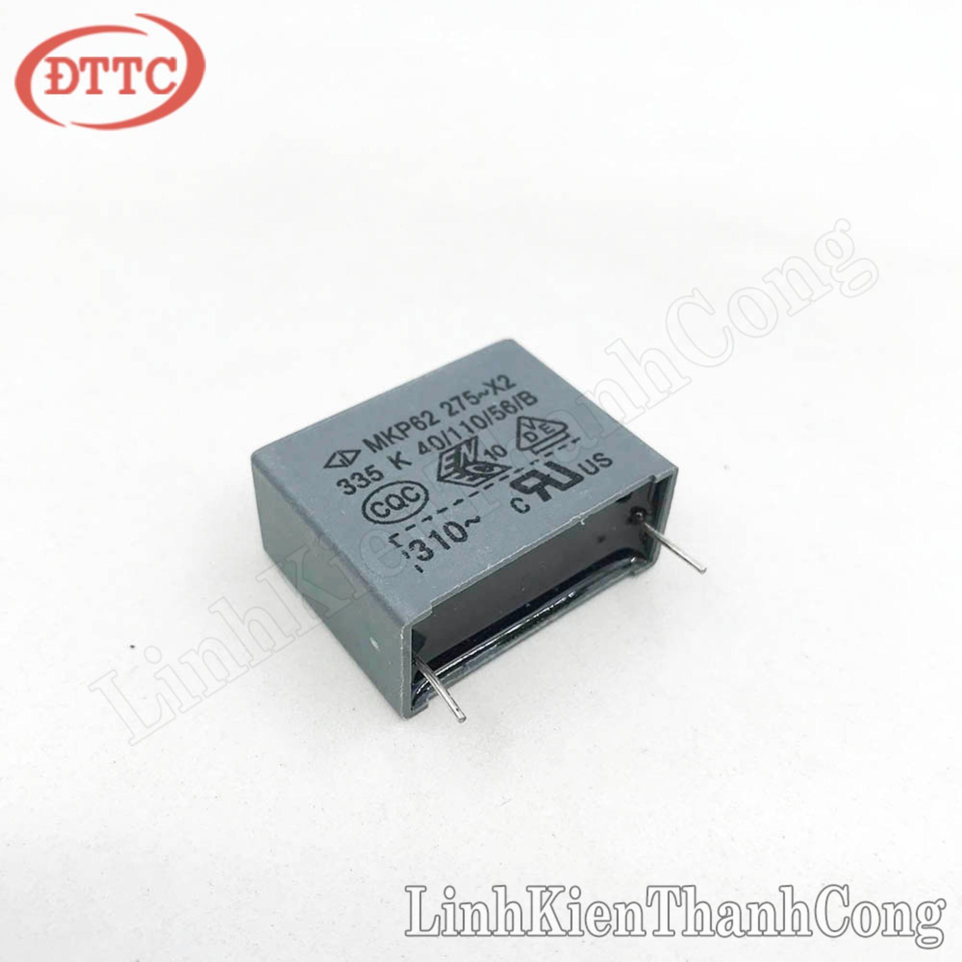 Tụ MKP62 335K 3.3uF 275V P=26mm