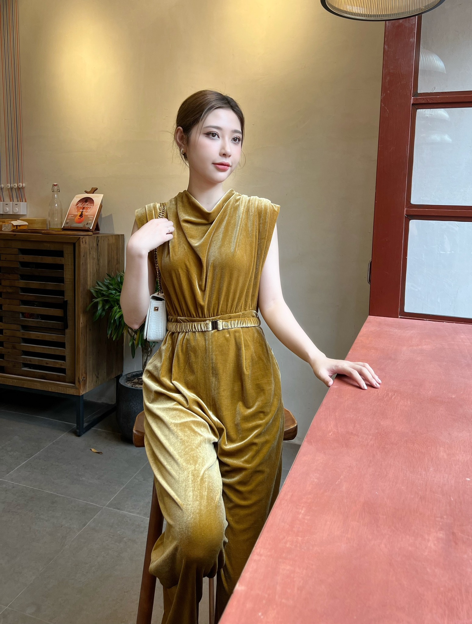 D.CHIC Jumpsuit dài không tay cổ đổ MS: 582246