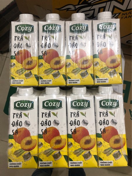[HCM] [ 1 Thùng 24 HỘP ] Trà hoa quả cozy đào sả