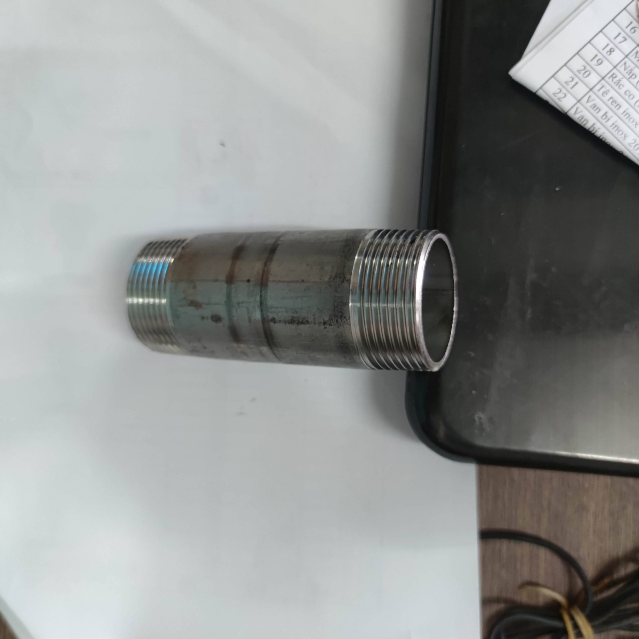 Ống Nối hai đầu ren inox 304 phi 49