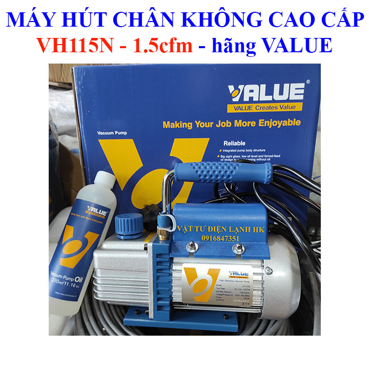 Máy hút chân không VALUE 1.5 CFM VH115N 1.5c - VH115N