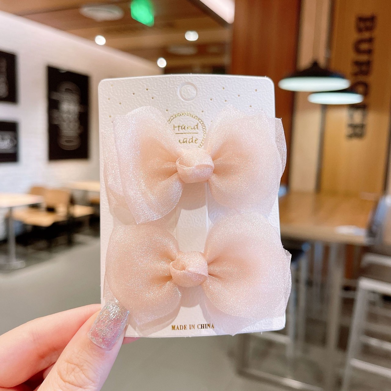 Set 2 kẹp nơ nhỏ cho bé cực xinh phong cách Hàn Quốc- selenshop