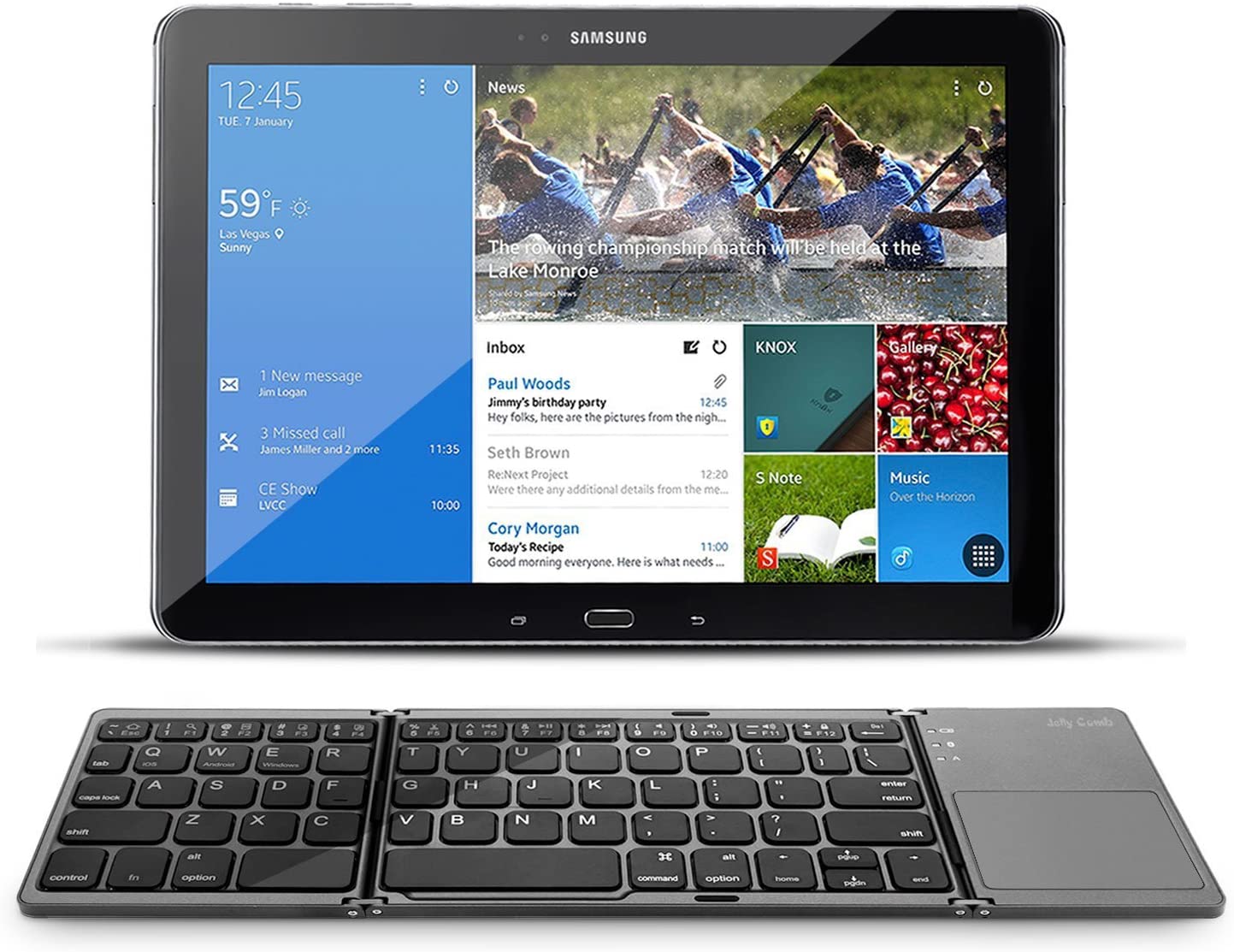 Bàn phím bluetooth gập đôi touchpad Jelly Comb