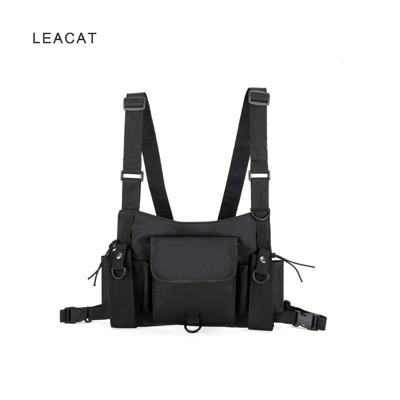 Túi đeo trước ngực LEACAT phong cách hip hop đường phố cá tính thời trang