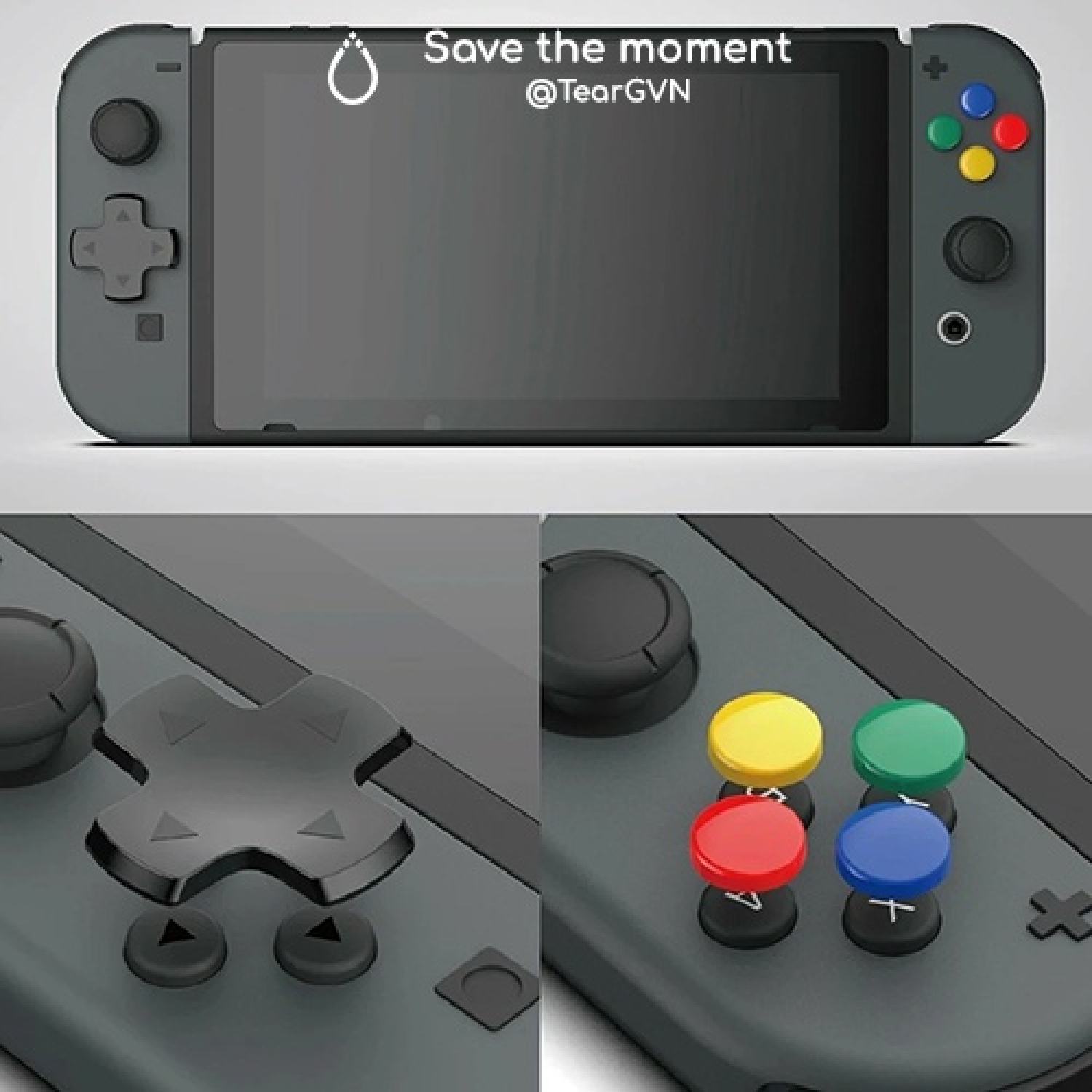 Bộ dán nút ABXY và D-Pad Skull & Co cho Joy-Con Nintendo Switch OLED / Switch 1
