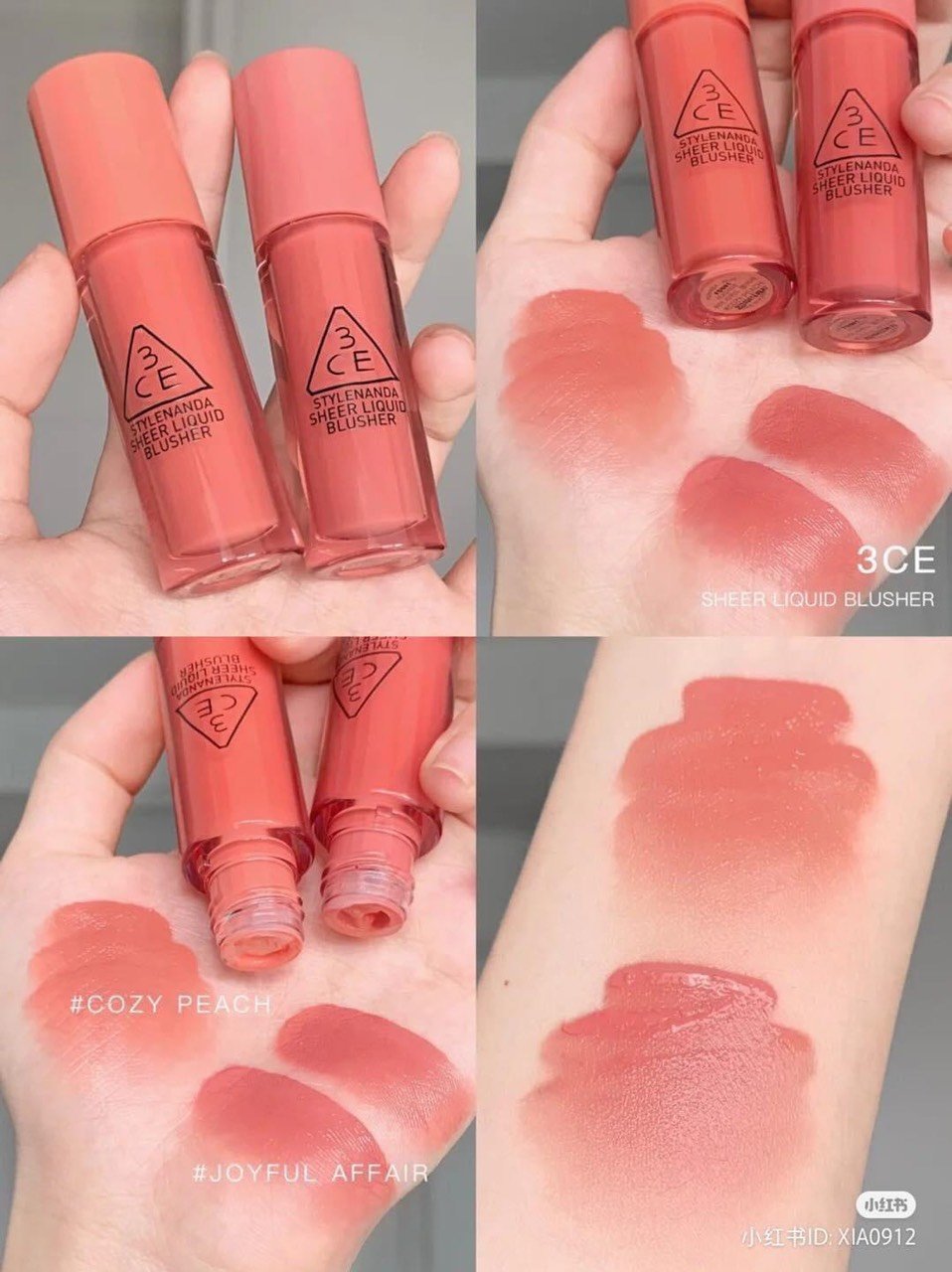 MÁ HỒNG KEM 3CE SHEER LIQUID BLUSHER MẪU MỚI