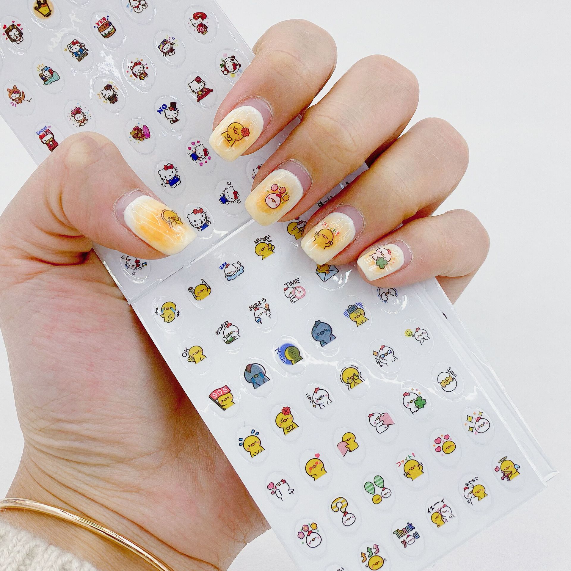 Set 2 Hộp Sticker dán móng tay cho bé ( Hộp 5 Tờ)