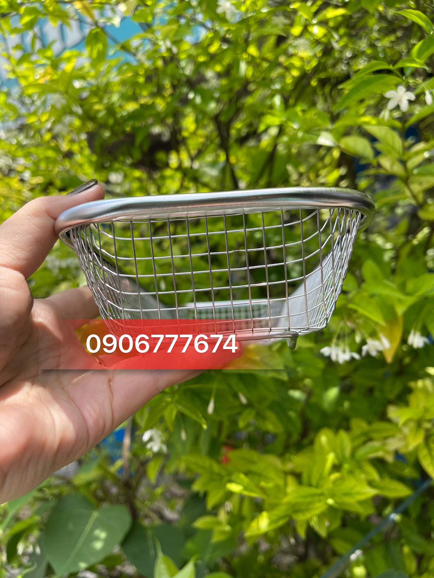 Khay / Rổ Lưới Inox Chữ Nhật Đủ Size
