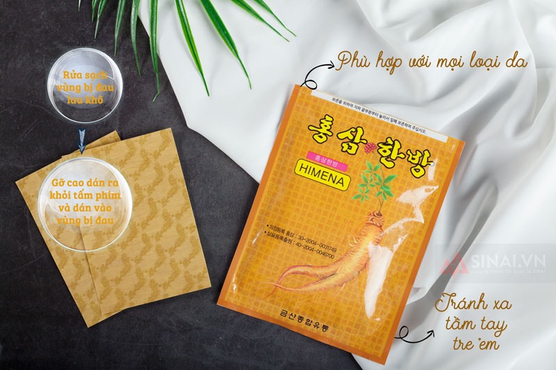 [HCM]Cao dán hồng sâm Himena Hàn Quốc HIMENA 20 miếng