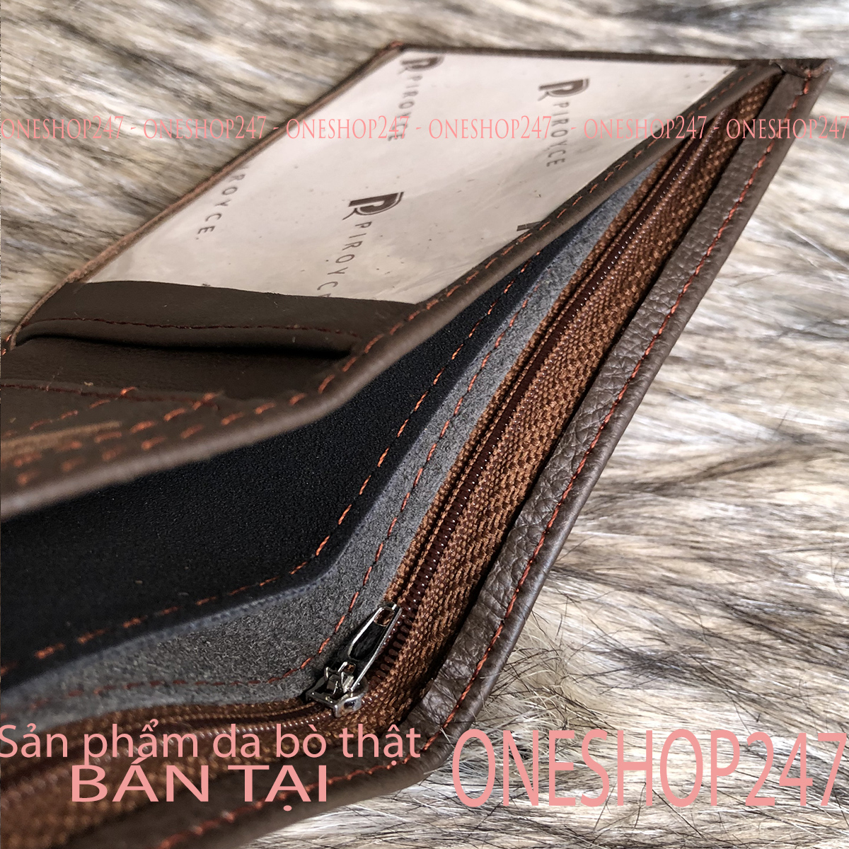 Ví da nam B4V (Nâu đỏ)