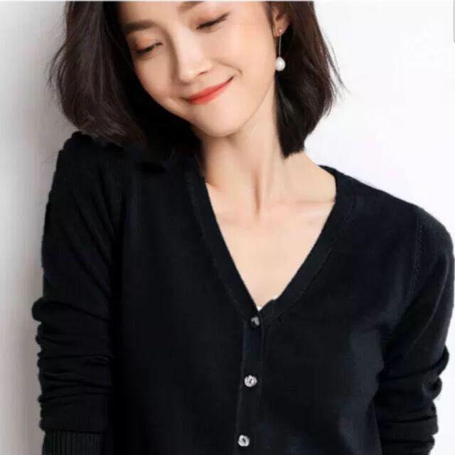 Áo khoác len cardigan lông cừu