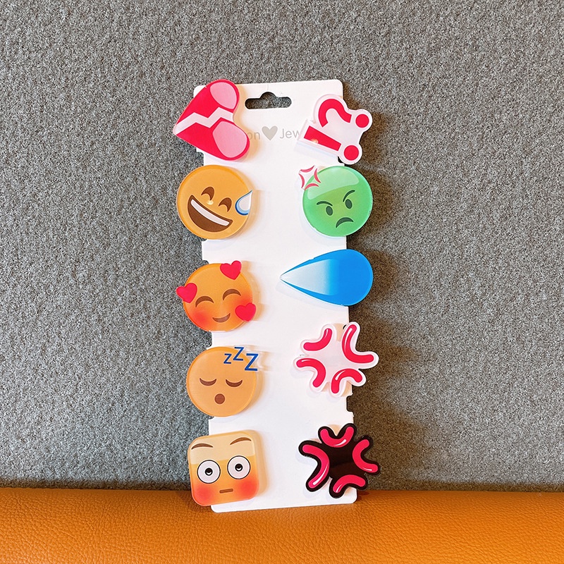 Kẹp tóc icon cảm xúc cu te