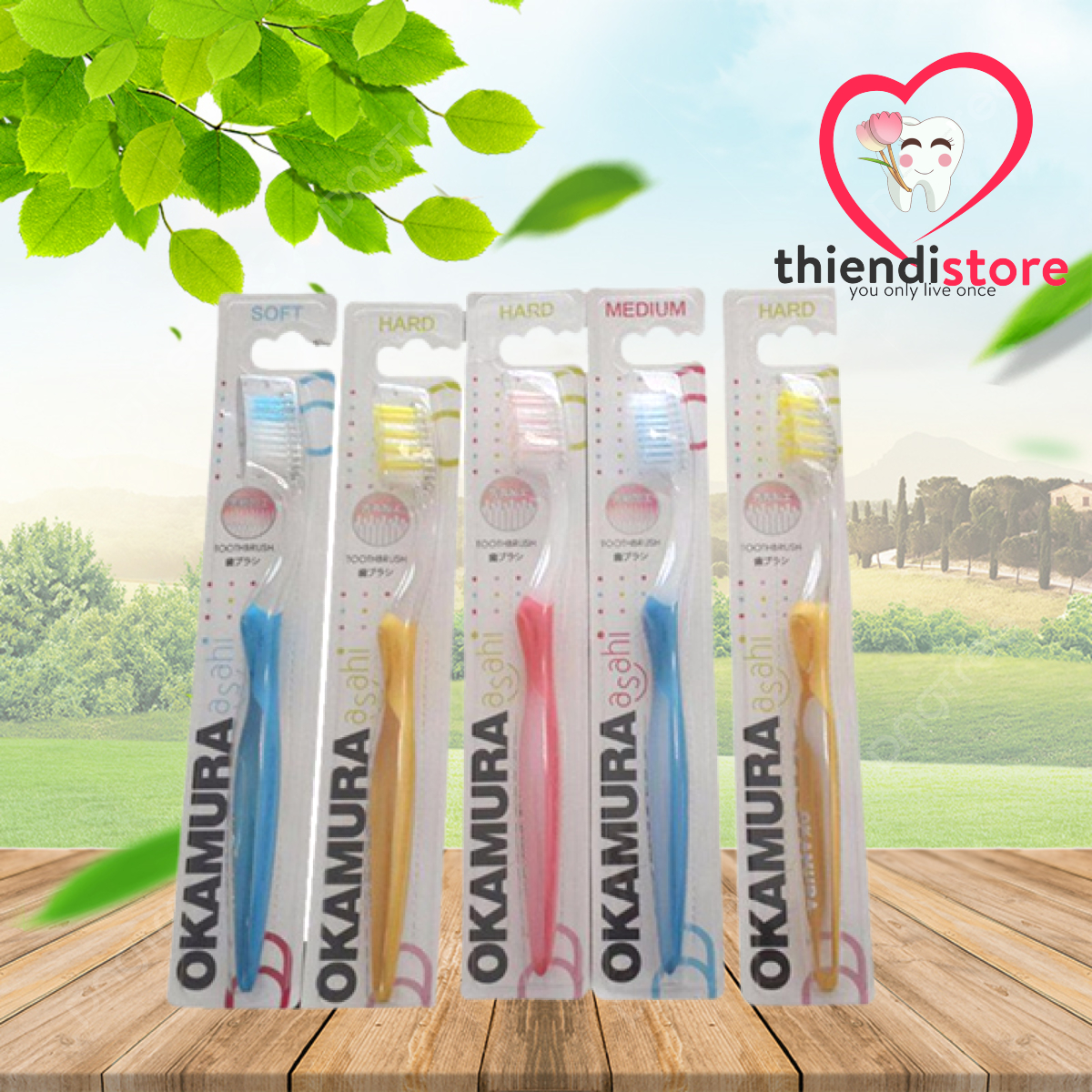 Okamura Bàn Chải Đánh Răng Chất Lượng Nhật Bản – Lông Mềm Soft, Êm Dịu Cho Nướu
