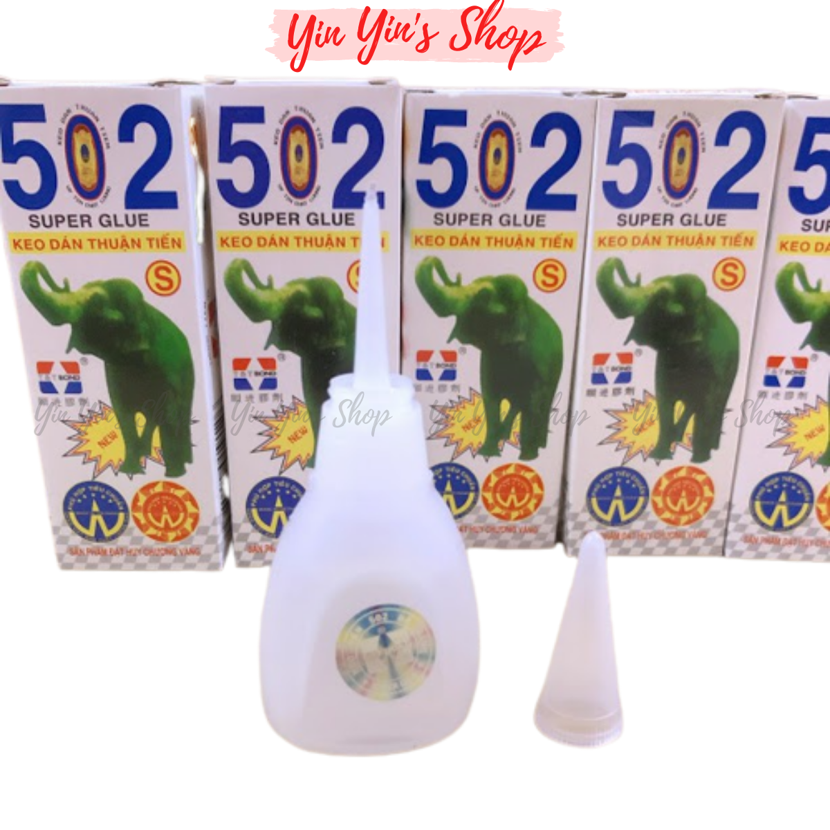 Combo 3 Chai Keo Dán 502 Con Voi Siêu Dính Đa Năng
