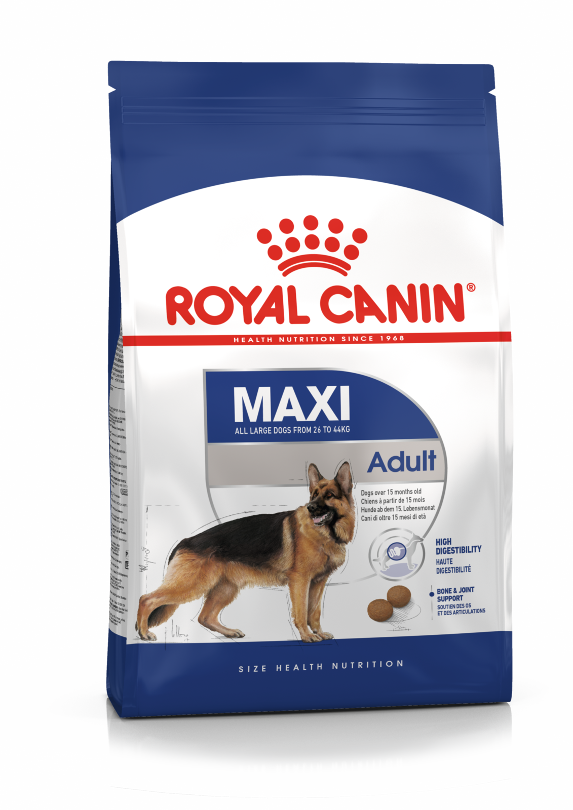 Royal Canin Maxi Adult 10Kg Thức ăn hạt khô cho chó trưởng thành từ 15 tháng tuổi trở lên made in france