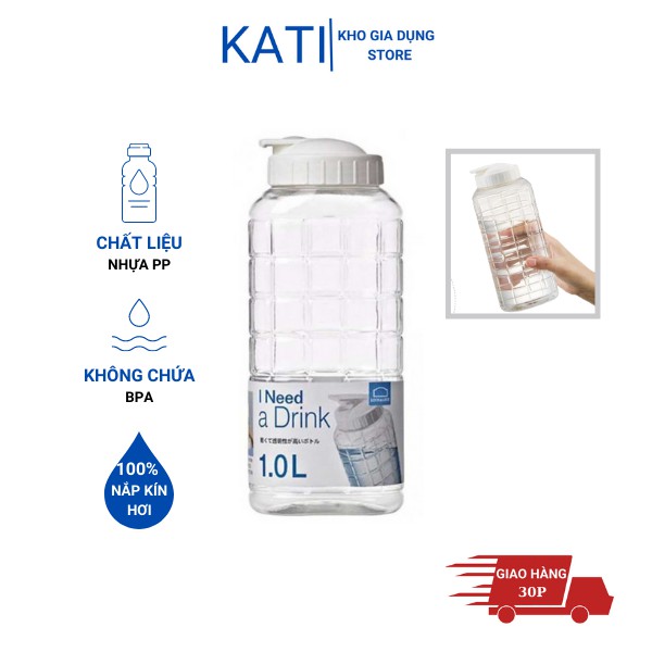 Bình nước Jug Lock&Lock 1.5L - Nắp màu trắng - HAP812