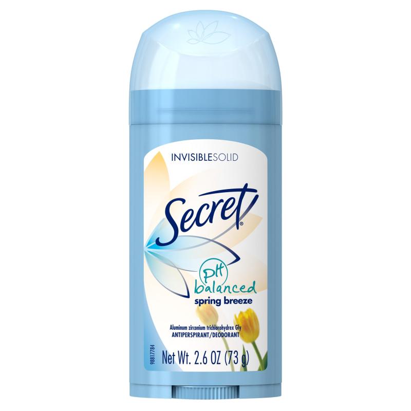 Lăn Khử Mùi Secret Invisible Solid Ph Blanced 73g # Spring Breeze