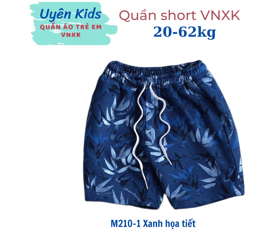 (18-60kg) Quần short thun VNXK HM vải xuất da cá dày dặn co giãn