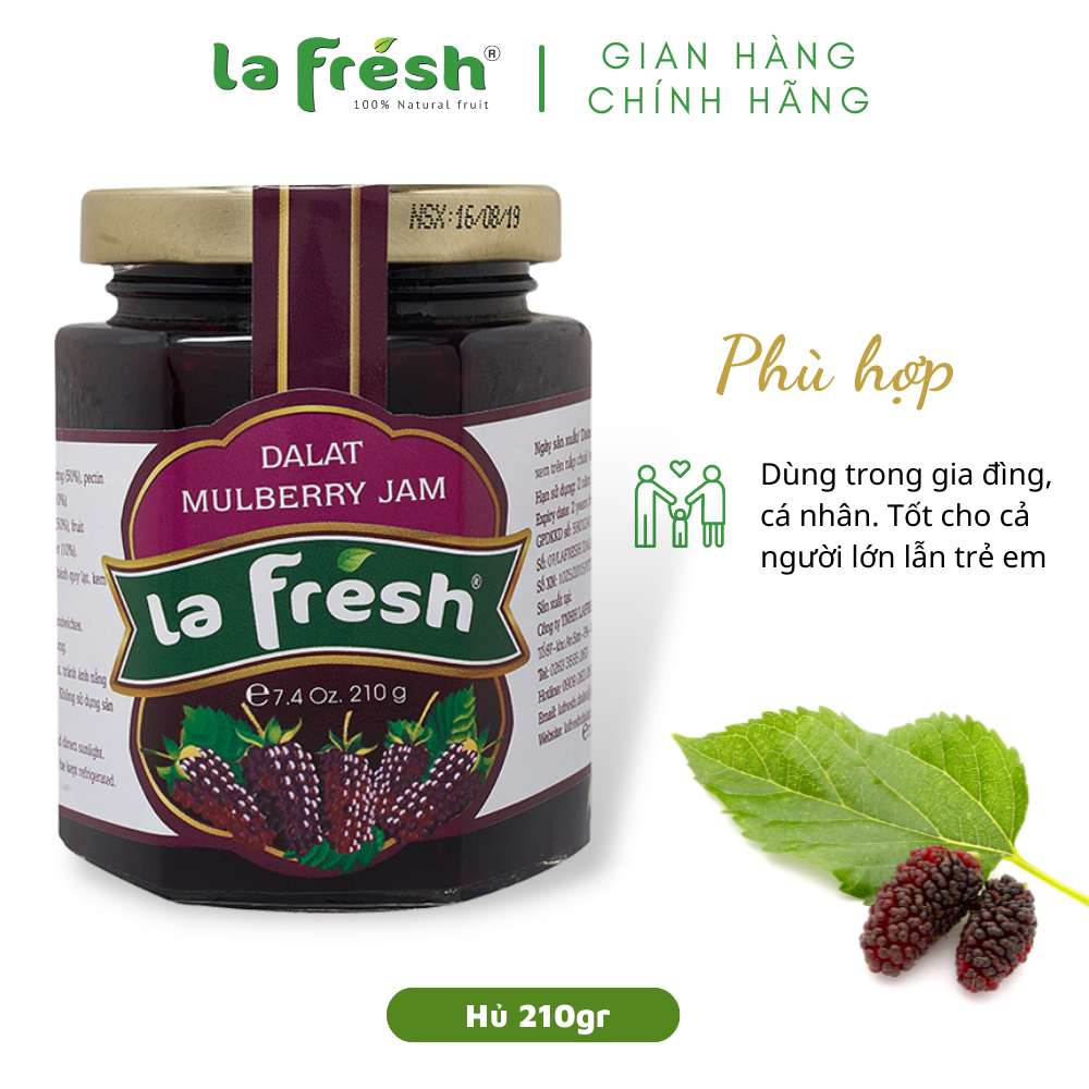 [HCM]Mứt Dâu Tằm LaFresh Đà Lạt 210g