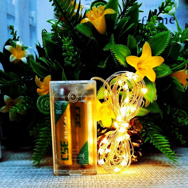 Dây đèn Led trang trí dài 2 mét dùng pin tiểu AA