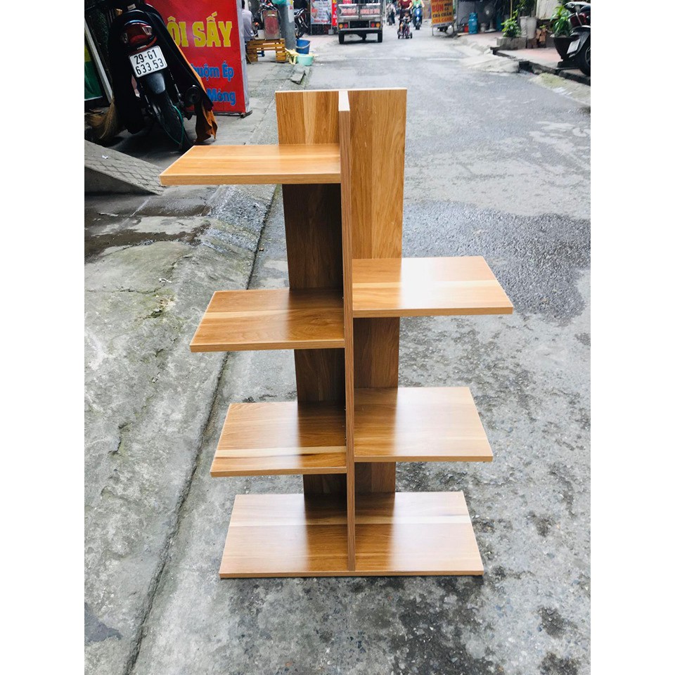 KỆ SÁCH - KỆ GỖ - LẮP RÁP VÂN GỖ VUÔNG 5 TẦNG ( HÌNH VUÔNG )