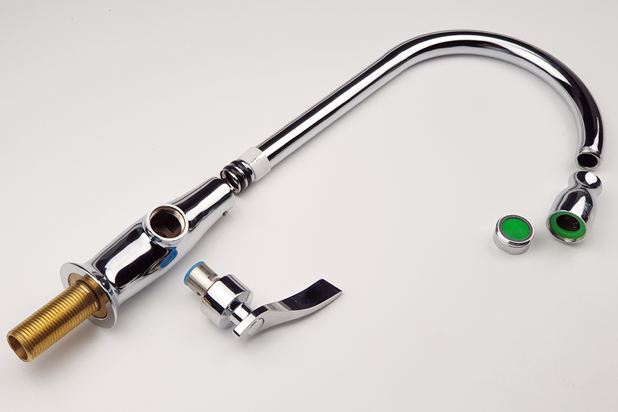 (Có Video) Vòi rửa chén lạnh Đồng mạ Chrome Eurolife EL-RC06 (Trắng bạc)