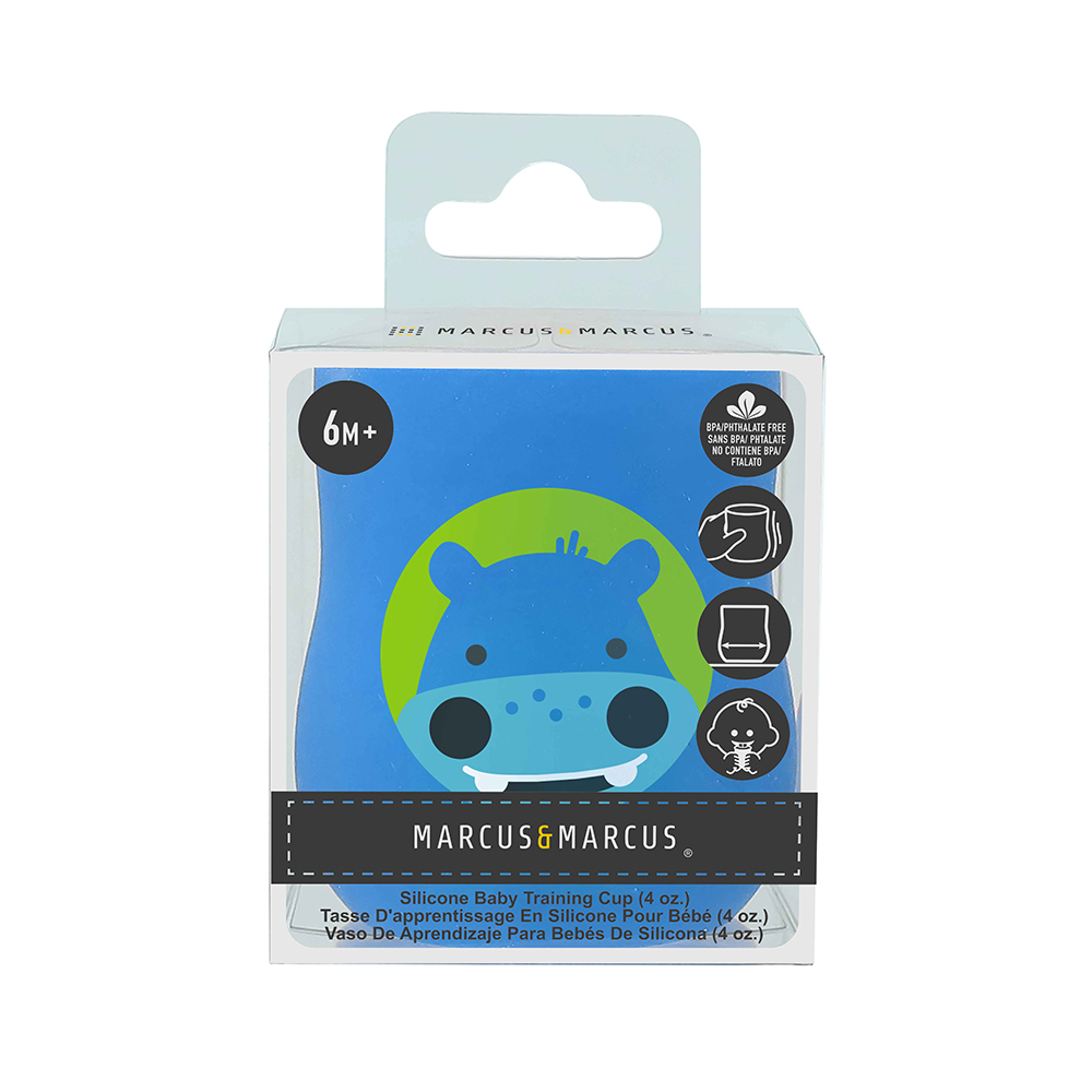 Ly tập uống nước silicon Baby Marcus & Marcus, từ 6 tháng - Lucas (120ml)
