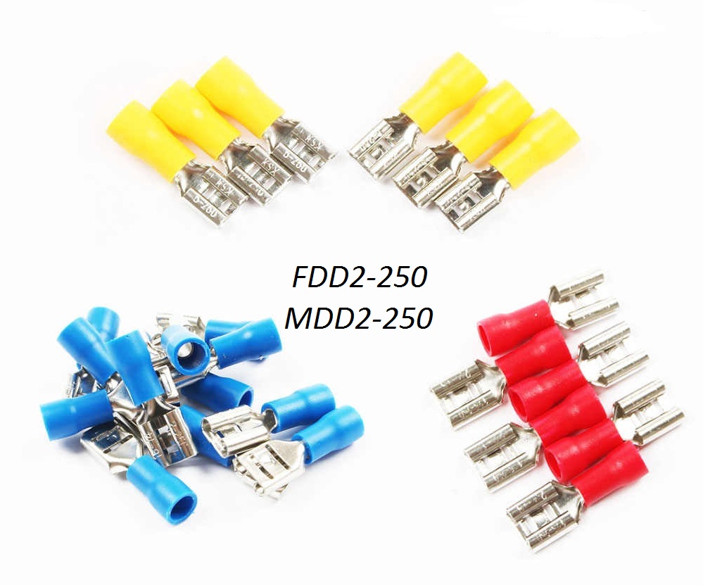 100 đầu cos ghim đực cái 2-250