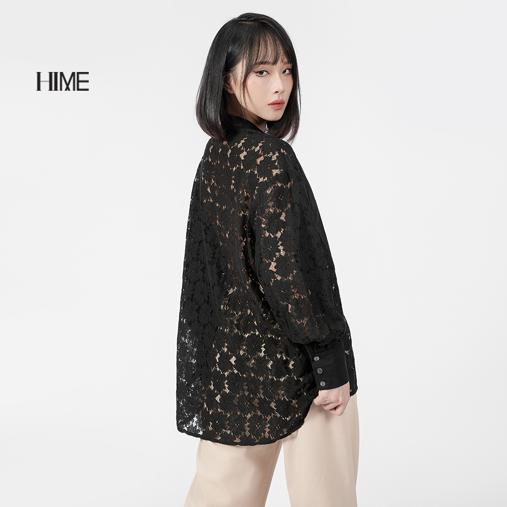 Áo sơ mi HIME thiết kế phối ren H055