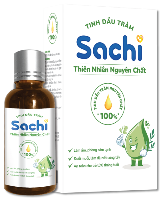 Dầu tràm nguyên chất Sachi 30ml cho bé