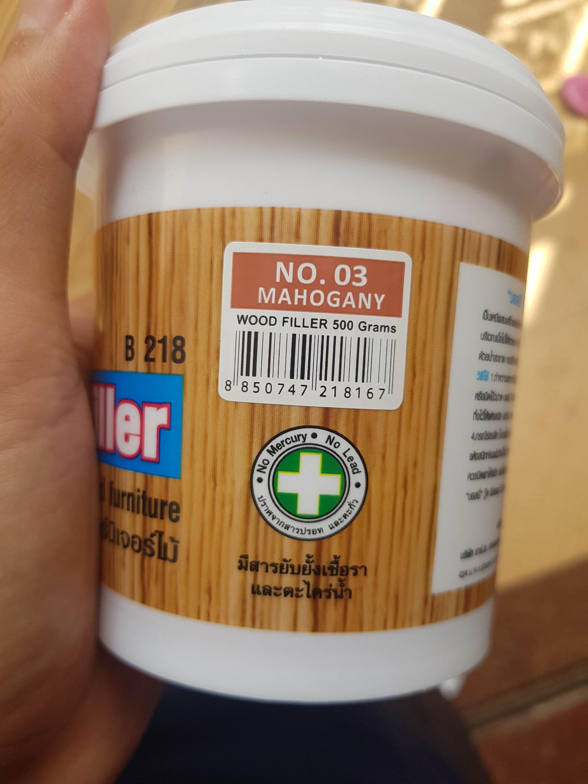 [HCM]tráng vết nứt gỗ Wood Filler Bosny( màu Mahogany- đỏ cánh gián)
