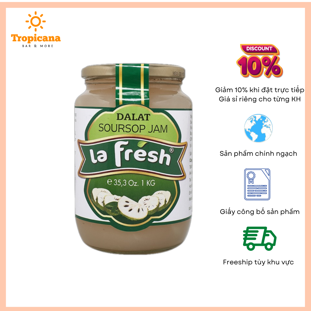 Mứt La Fresh Mãng Cầu - Hũ 1kg