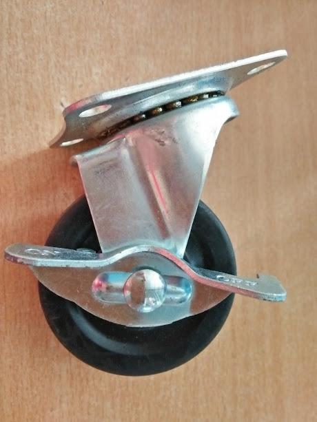 bộ 4 bánh xe cao su 75mm
