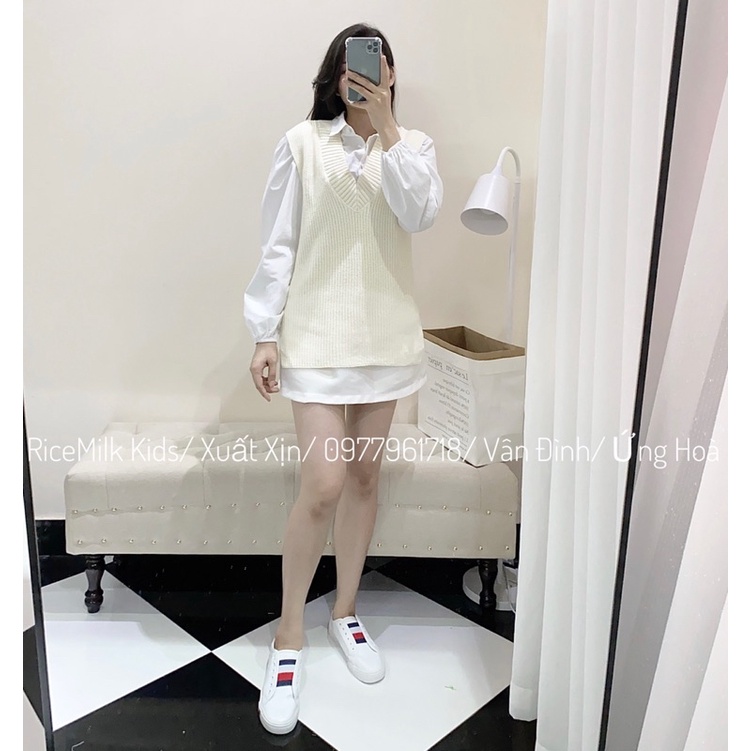 Áo gile len Hm xuất dư xịn