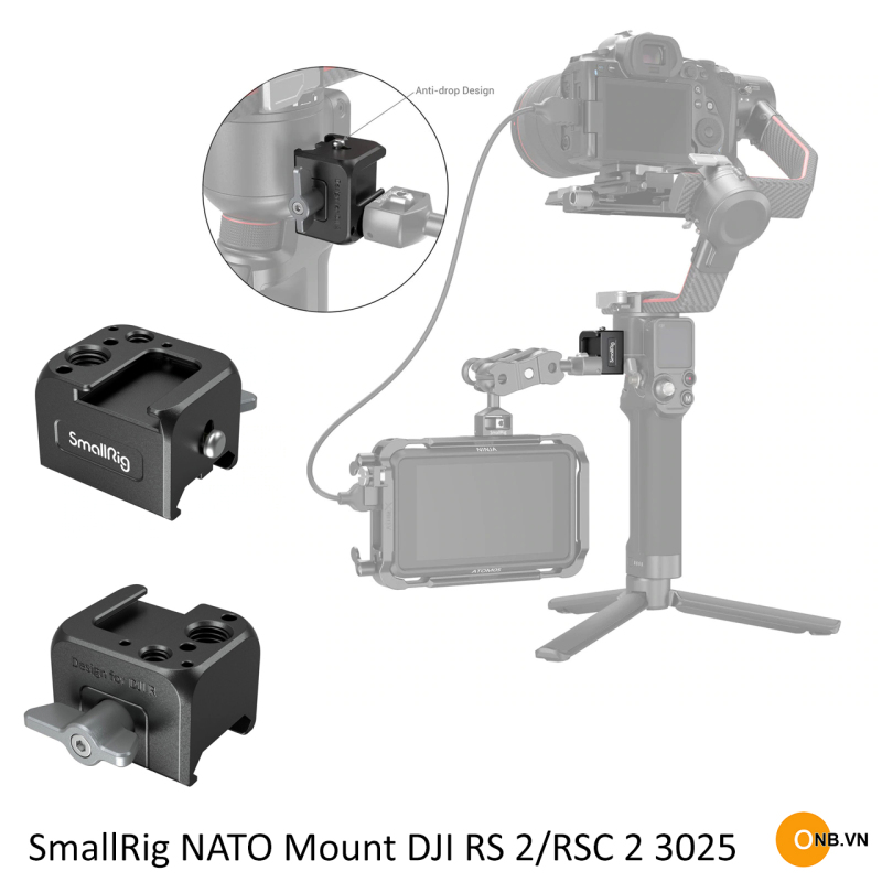 SmallRig NATO Clamp Mount for DJI RS2 - RSC2 3025