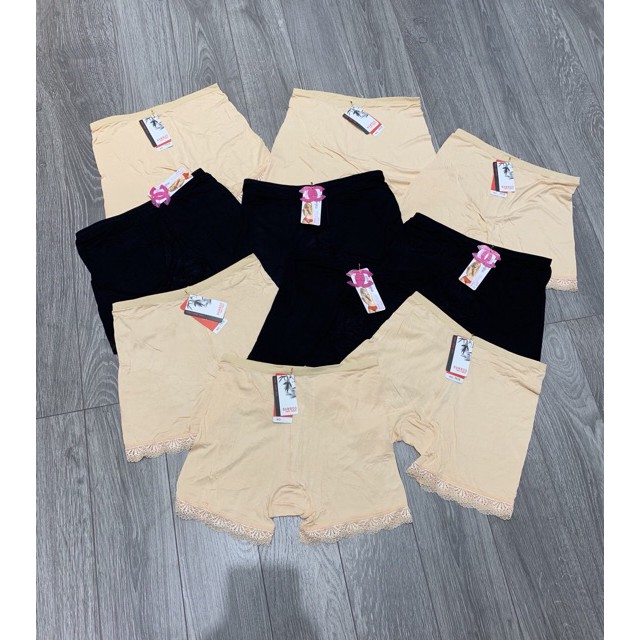 Quần mặc trong váy cotton pha ren