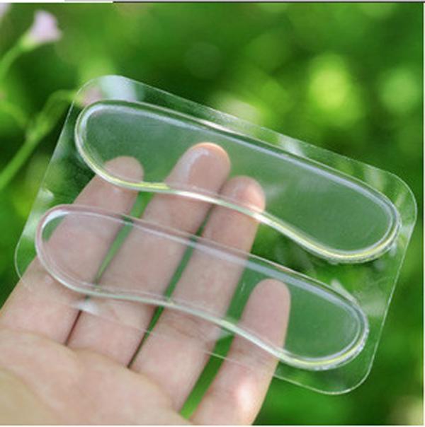 Miếng dán sau giày silicon chống trầy chân trong suốt (1 cặp)