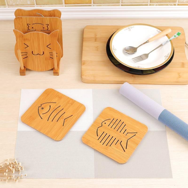 Miếng lót ly/tách/chén bằng gỗ