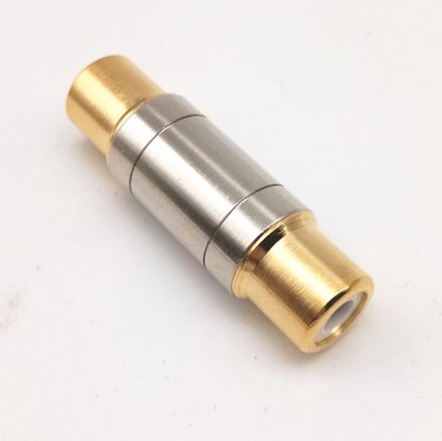 Đầu nối cáp AUDIO/AV/RCA 2 đầu cái  gold 24K (1 chiếc)