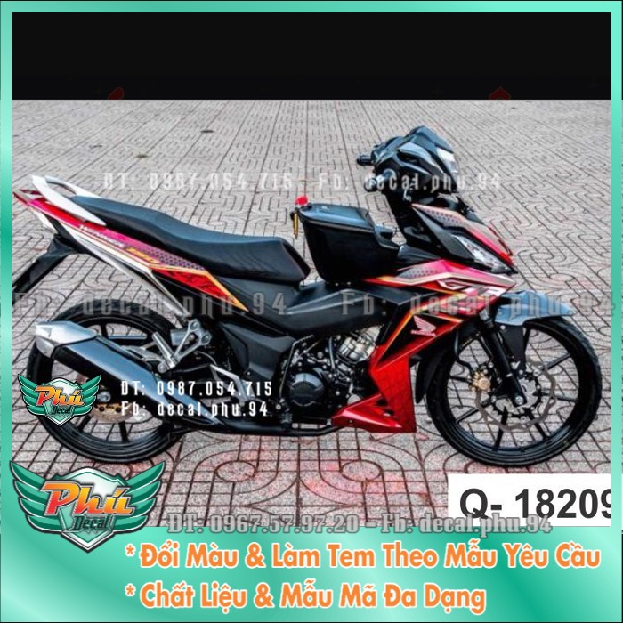 Tem rời winner gtr đỏ tổ ong p
