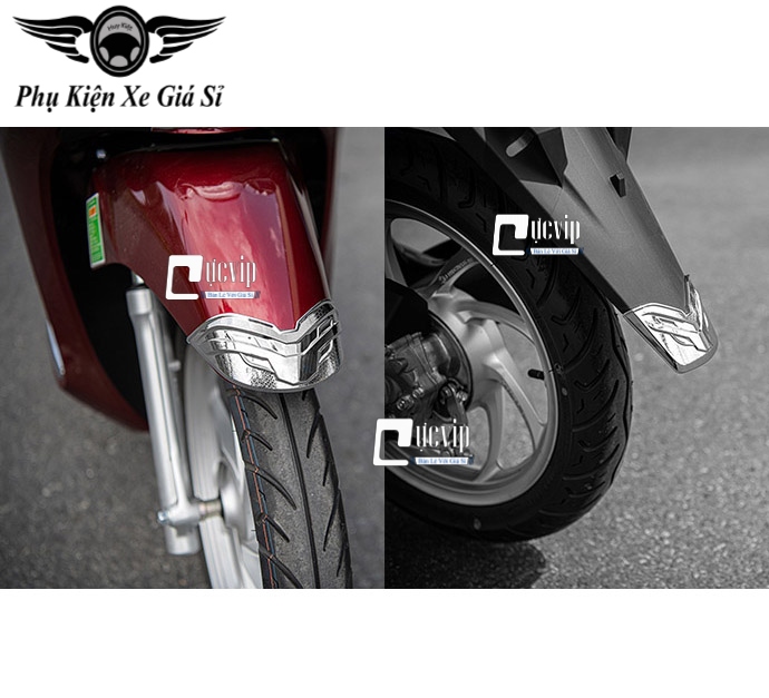 [HCM]Cặp Ốp Mỏ Và Đuôi Dè Trước Sau Vision 2021 Xi Inox Mạ Crom MS3799