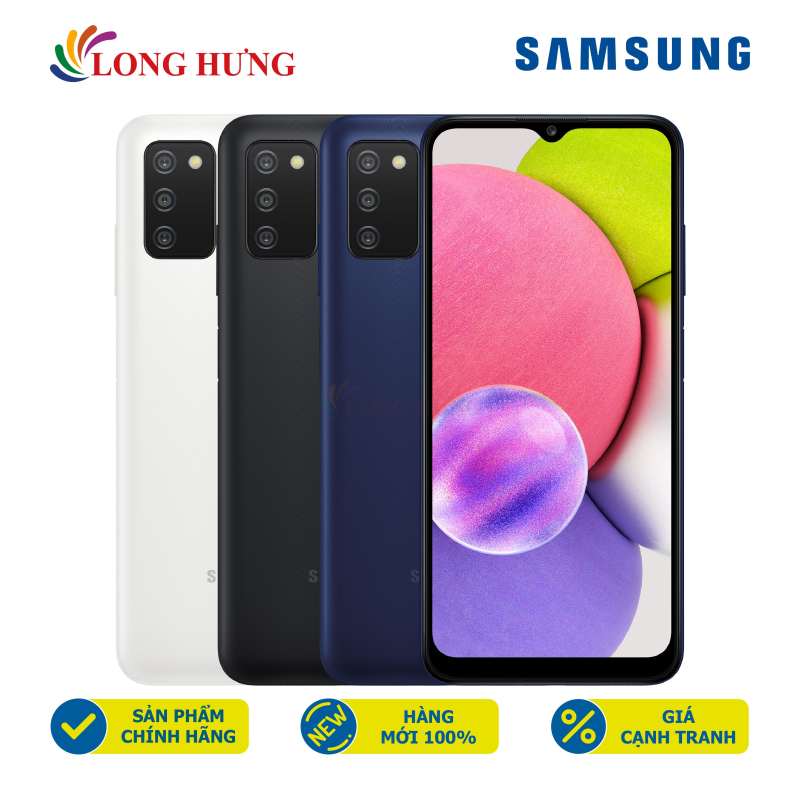 Điện thoại Samsung Galaxy A03s (3GB/32GB) - Hàng chính hãng - Màn hình rộng 6.5 inch, bộ ba camera sắc nét, cổng sạc Type-C tiện dụng